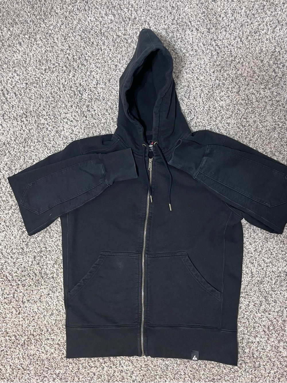 American Giant Black Zip-Up Hoodie